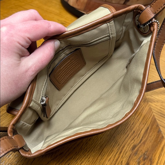 RARE COLOR COACH HADLEY LUXE GRAIN LEATHER FIELD BAG - Picture 9 of 13